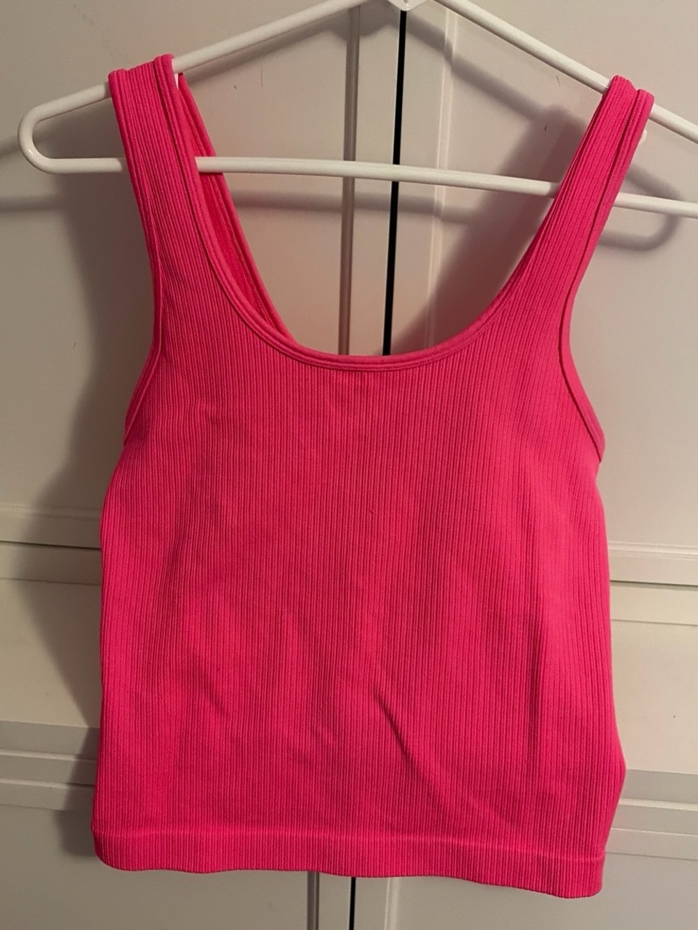 a new day Hot Pink Ribbed Tank Top - Women